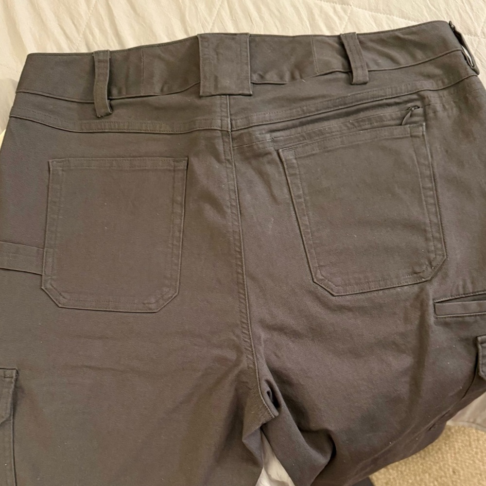 Duluth Trading Co Gray Fire hose Flex Skinny Cargo Pants - Picture 4 of 9